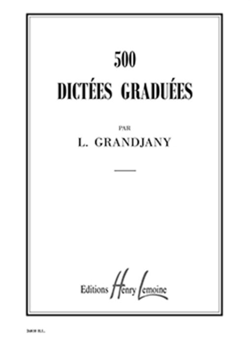 500 dictees gradues