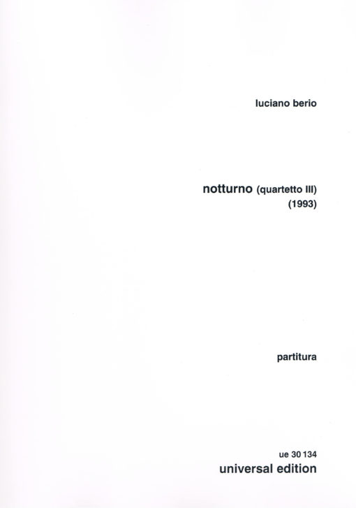 Notturno (Qurtetto III) (1993)