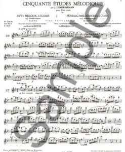 50 ESTUDOS MELÓDICOS de DEMERSSEMAN, flauta,  op. 4, vol. 2 - Image 2