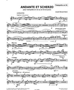 Andante et Scherzo - Tpt Do (Sib)/ Pf - Image 4