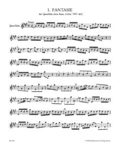 Twelve Fantasias for Flute without Bass TWV 40:2-13 - Image 2