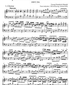 O praise the Lord with one consent HWV 254 (Vsc) - Image 2