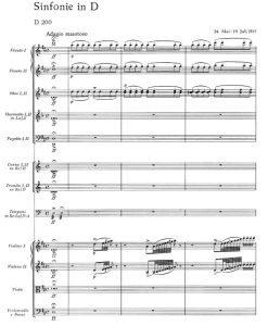 Sinfonia no. 3 in D major D 200 - Image 2