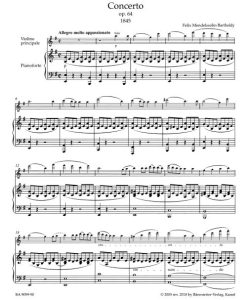 Concerto E minor op. 64 -Vn/Pf - Image 2