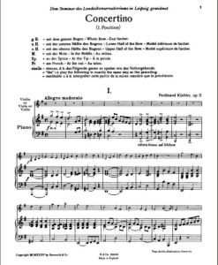 Concertino in G Op. 11 Violino e Piano - Image 3