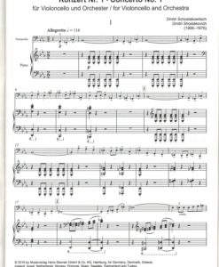 Concerto nr. 1 op. 107 for violoncello and orchestra - Image 2