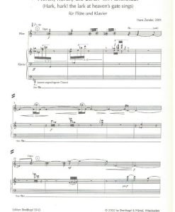 Hark, Hark the Lark at Heavens Gate Sings - Fl/ Pf - Image 2