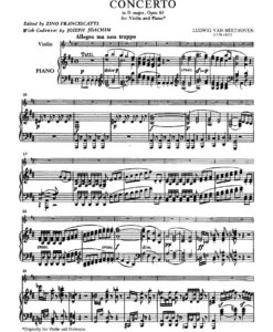 Concerto Re Maior op.61- Vn/Pf - Image 2