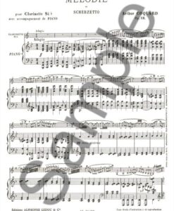 Mélodie Et Scherzetto Op.68 - Clarinete Sib e piano - Image 2
