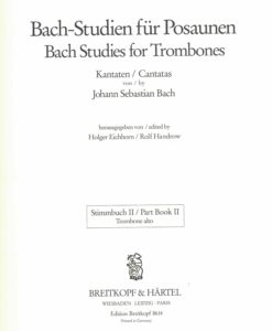 Bach Suites for Trombones | Cantatas - Image 3