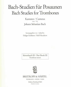 Bach Suites for Trombones | Cantatas - Image 4