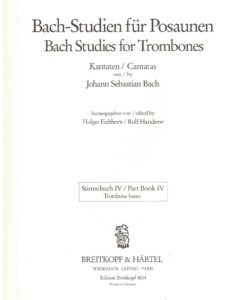 Bach Suites for Trombones | Cantatas - Image 5
