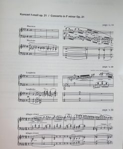 Concerto in F minor Op. 21 for piano and orchestra, WN - Image 3