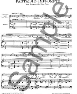 Fantaisie Impromptu - Sax Alto/ Piano - Image 2