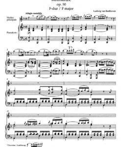 Romances in F major and G major op. 50, 40 - Vn/Pf - Image 2