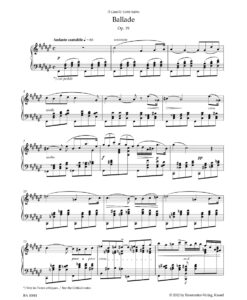 Ballade, op.19 - Pf - Image 2
