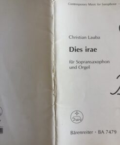Dies Irae - Saxofone soprano e Orgao - Image 2