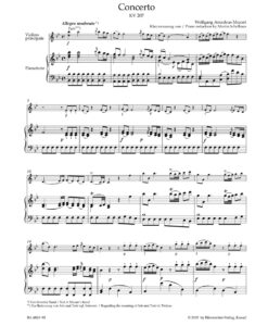 Concerto B-flat major nr. 1 KV 207 for violin and orchestra - Image 2