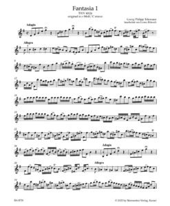 12 Fantasias TWV 40: 26-37 - Flauta solo - Image 2