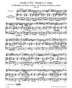 Sonata for Flute and Bc C major (HWV 365) - Image 2
