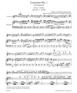 Concerto Violin & Pf E major op. 8, No. 1 "Spring" - Image 2