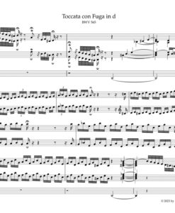Toccata con Fuga D minor BWV 565 for Organ - Image 2