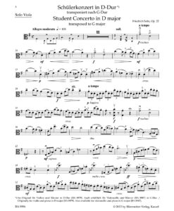 Concerto in D major op. 22 (transposed to G major) - Va/ Pf - Image 3