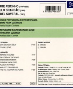 Portuguese Contemporary Music works for clarinet (CD) - Image 2