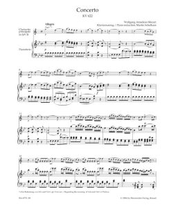 Concerto for B-flat K. 622 - Cl/ Piano - Image 2