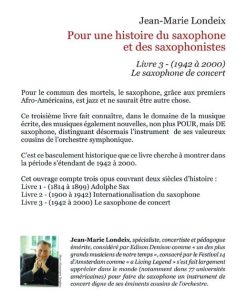 Pour une Histoire du Saxophone et des Saxophonists - Vol.3 - Image 2