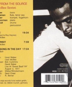 Cecil McBee Sextet – Music From The Source (Cd) - Image 2